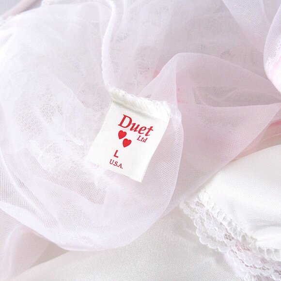 Vintage Duet Satin Sissy Babydoll Top L - Picture 5 of 10